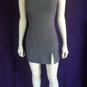 Grey Pinstripe Dress